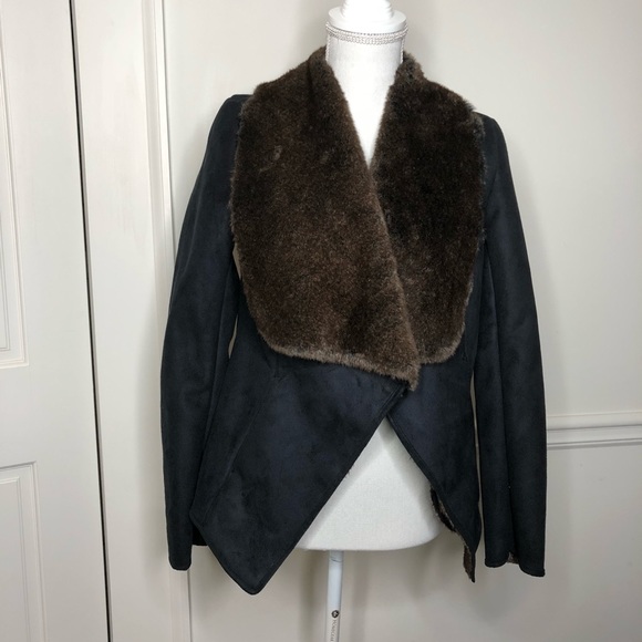 Scoop Faux Shearling Coat - Picture 1 of 4